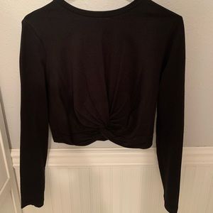 Twist front crop top